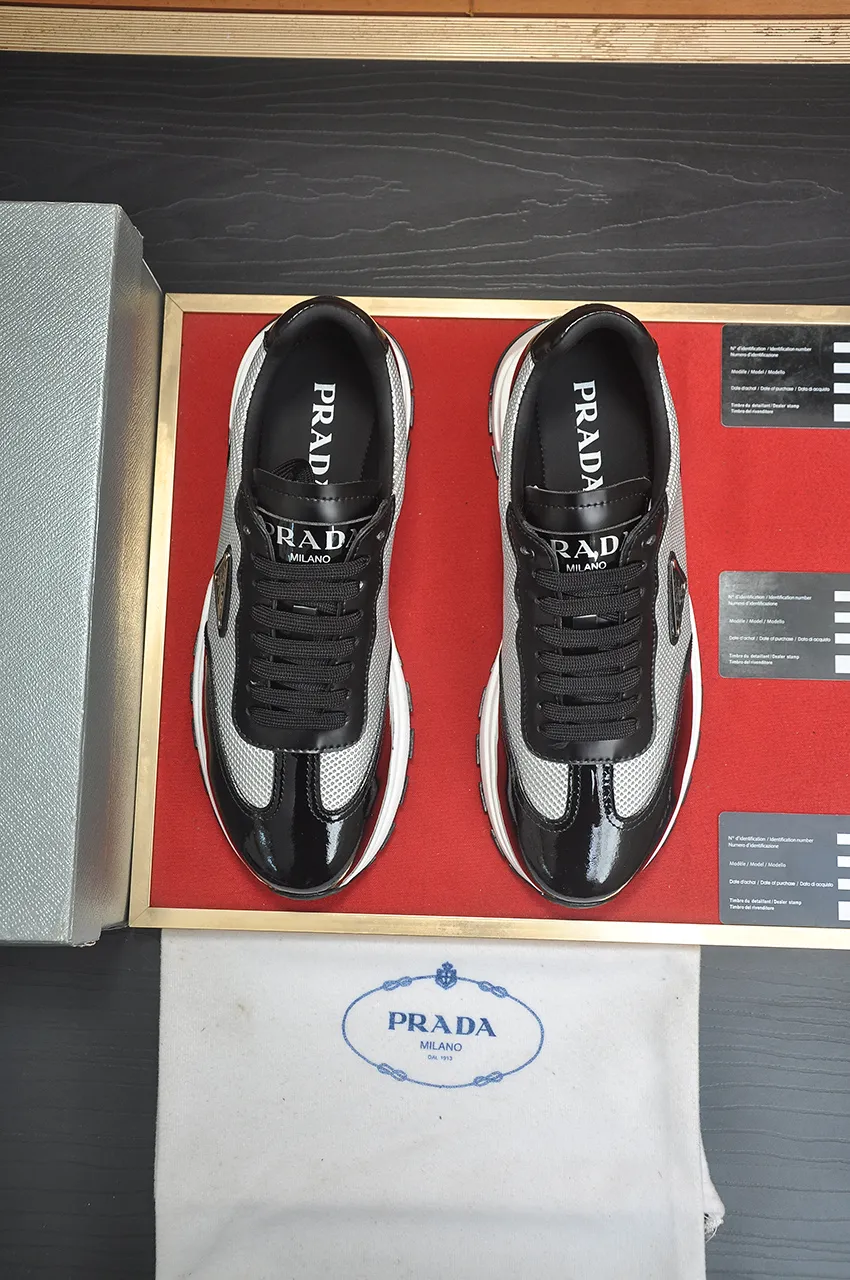 Men's shoes 💰580💶【PRADA】Top original, new season, high quality original goods, top imported calfskin with original imported glue, imported cowhide inside with original cowhide feet, original outsole! Quality guaranteed! Code 38-45 (45 customized)
